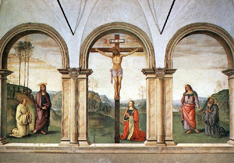PERUGINO, Pietro The Pazzi Crucifixion sg oil painting picture